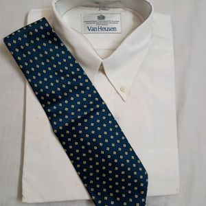 Zodiac Blue Lustre Silk Men's Tie (New)