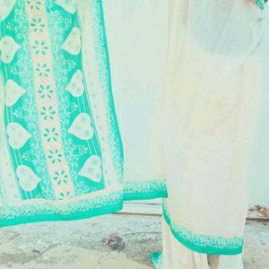 Light Weight White Saree