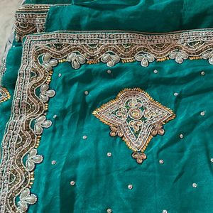 Sea Green Colour Saree