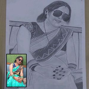 Customized Photo PENCIL SKETCH