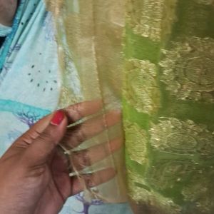 Green Banarasi Saree