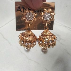 Gold Jhumkas