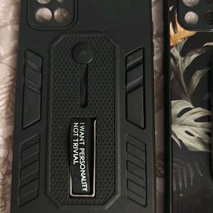 OnePlus 9R 3 Cases Combo Like New With Pop Socket