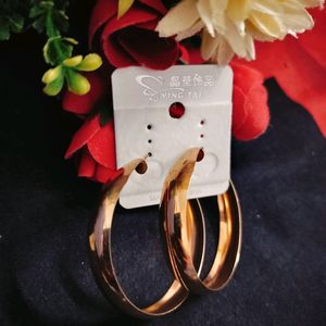 Copper Versatile  Classy Hoops For Any Casual Look