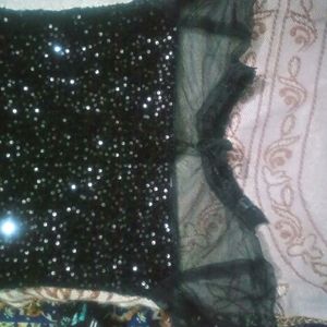 Black Sequined Dress