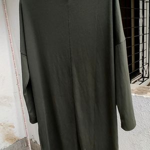 Olive Tunic Dress Can B Worn As T-shirt