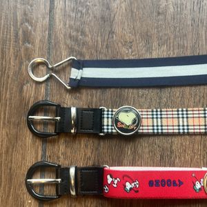 Set of 3 Unisex Belts Kids- Stretchable