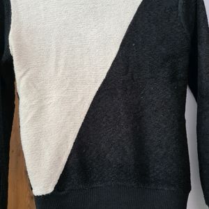 Stylish Black & White English Sweater