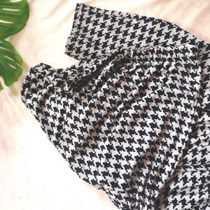 Houndstooth Tube Jumpsuit