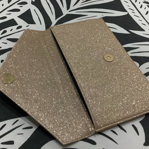 Glitter Clutch golden Colour