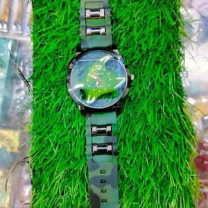 Stylish Army Print Watch