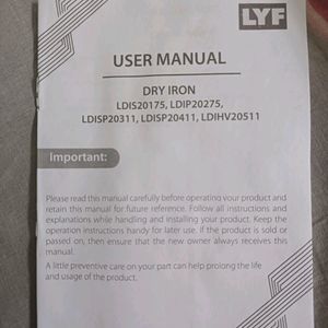 LYF Iron Brand New With Tag