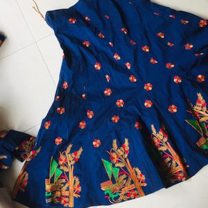 Blue Color Lhenga Choli