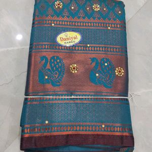 Brocade Jhalak With Stone Work