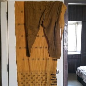 Pure Cotton Handloom Dupatta And Shalwar