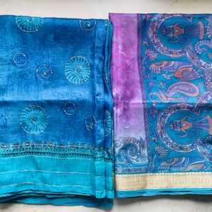 Paper silk Saree Combo