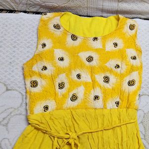 Yellow Colur Dress