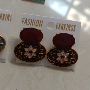 5 Earrings Combo Set