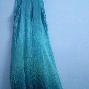 Sea Green Glass Work Party Gown