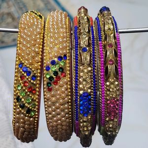 Combo Pack Of 2 Designer Party Wear Bangles