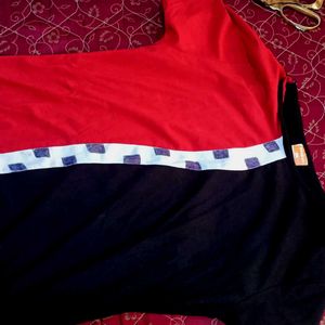 Black and red tshirt size L