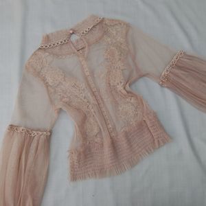 New Korean Embroidery Nude Blouson