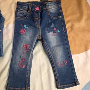 Baby Girls Jeans Top