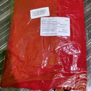 New Sealed Saree Black Nd Red No Coins Unused Ne