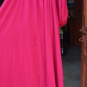 Maroon Long Gown Party Wear