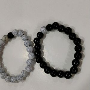 Howlight Beads With Black Bead  Made For Duos