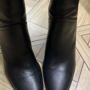 Zara Leather  Knee High Boots