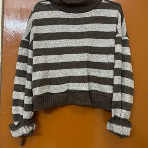 Korean Brown Winter Sweatshirt