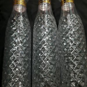 Diamond Cut Water Bottle Set Of 3