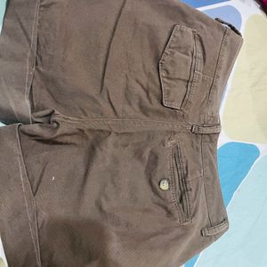 Brown Denim Shorts