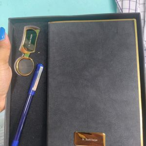 Diary, Key Ring, With A Free Pen