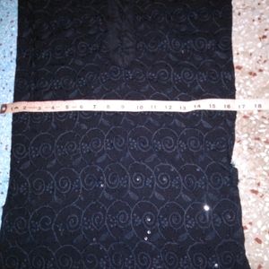 Black Embroidered Kurta For Women