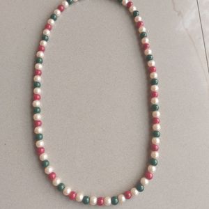 Multicolor Single Layer Pearl Jewelry Set