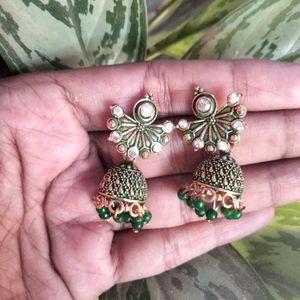 Green Earrings