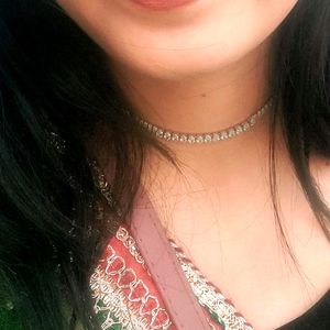 Ad Necklace Choker With Earrings