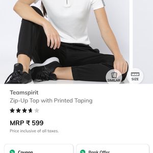 Teamspirit Ribbed T Shirt For Women