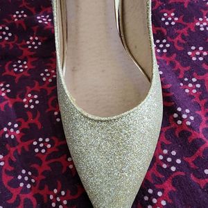 Shine N Sparkle  Party Golden Heels By Carlton Lon