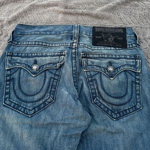 True Religion Rickie Big T Distressed Denim