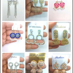 30 Rs Off Sale 9 Brand New Earring Combo