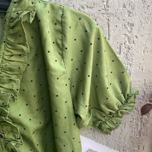 Olive Green Top For Women