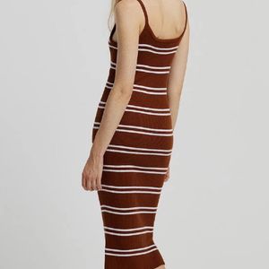 striped crochet dress