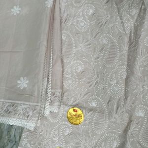 Premium Chickankari Unstitched Suit