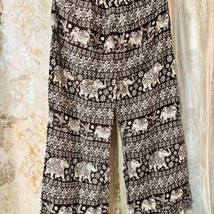 Trendy Printed Brand New Brown Palazzo Pant