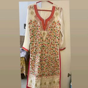 Zari Work Embroidery Kurta