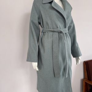 Grey Wrap Overcoat