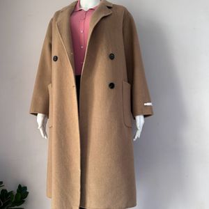 Beige Soft Wool Overcoat